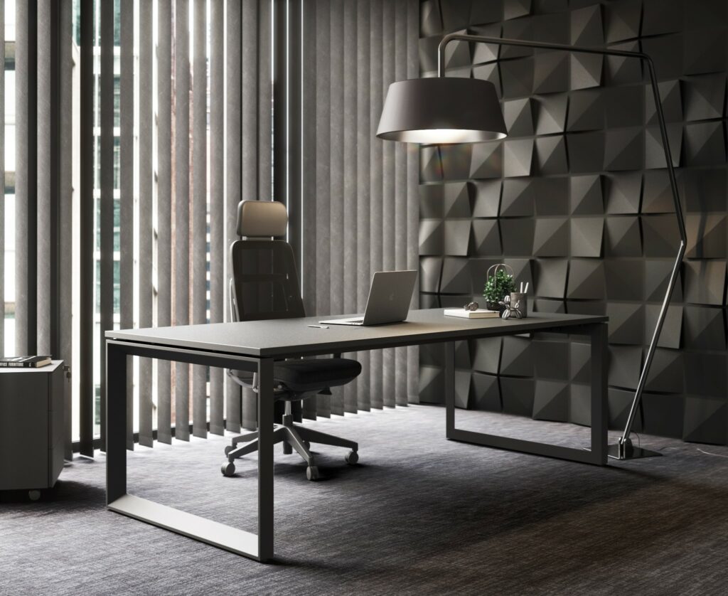Bureau de direction design noir Valence