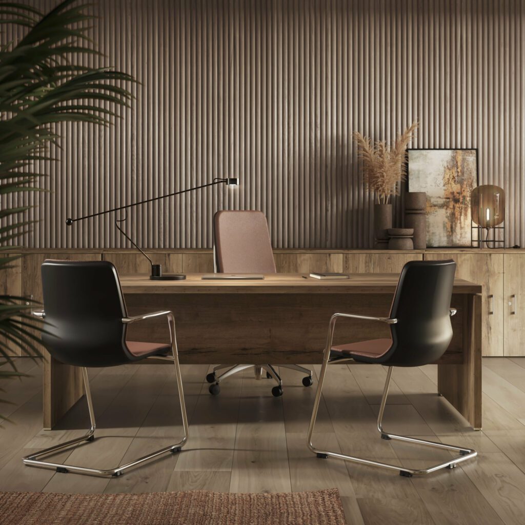 Bureau de direction design plateau épais Valence