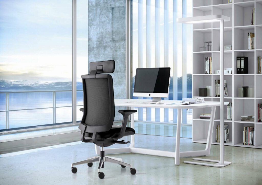 siège de bureau têtière accoudoirs Valence