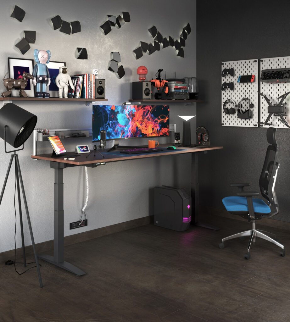 Bureau gamer geek réglable en hauteur Valence