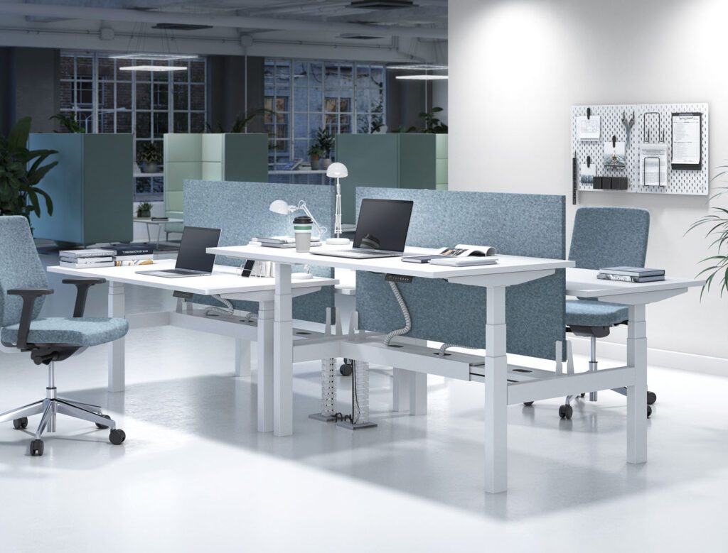 Bureau réglable en hauteur connecté Valence